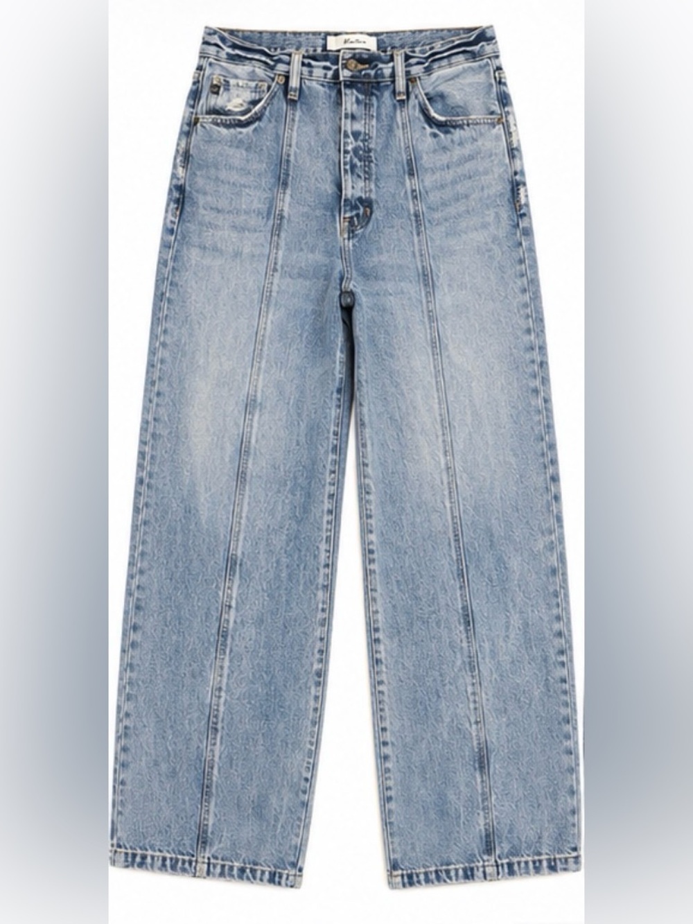 KanCan Mara Ultra High Rise 90s Wide Leg Jeans Light Wash 13/30